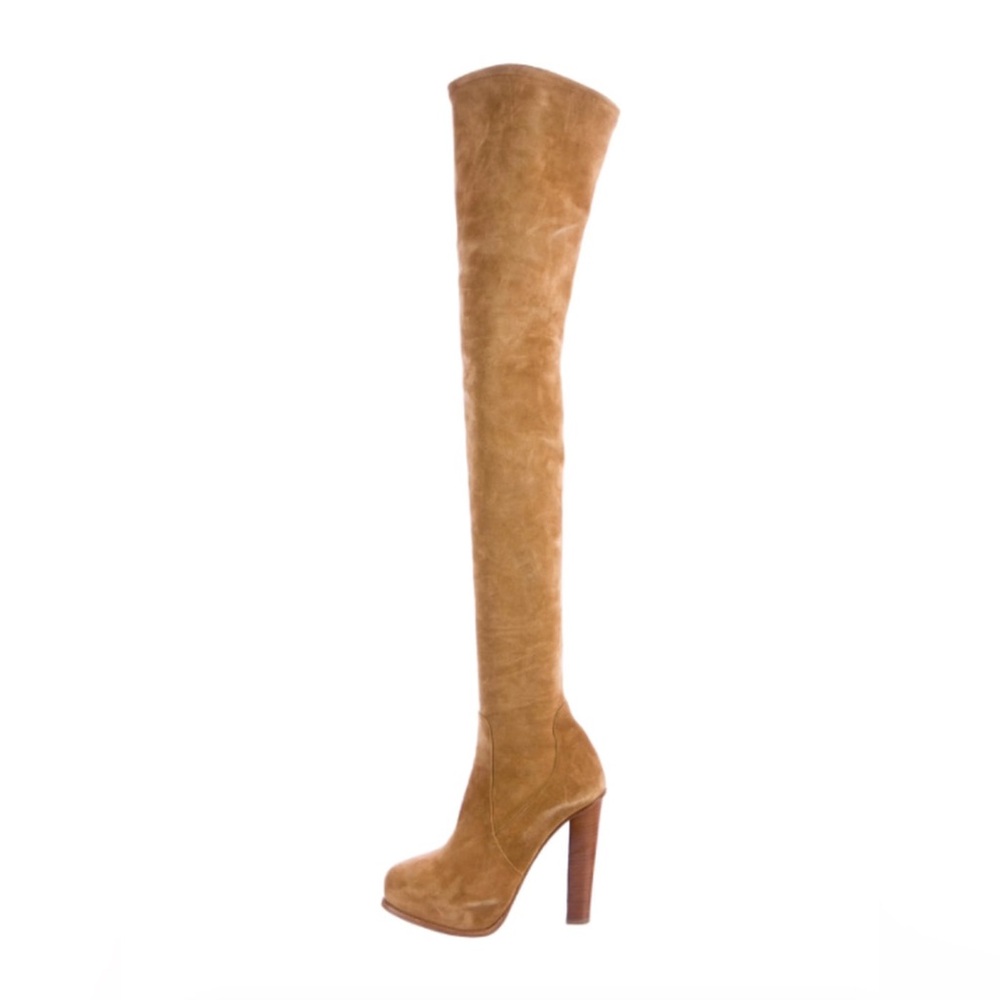 Ralph Lauren Suede Thigh-High Boots